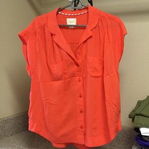 Maeve short sleeved box cut blouse